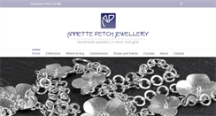 Desktop Screenshot of annettepetchjewellery.co.uk